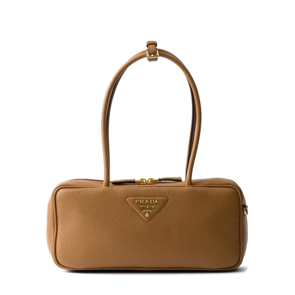 Prada Medium Brown Leather Tote Bag